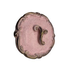 Vintage Cal Style USA Pottery 252 Mid Century Covered Bowl Pink Gold